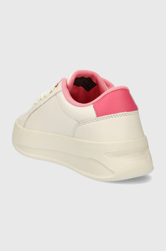 Încălțăminte Tommy Jeans sneakers din piele TJW CITY FLATFORM EN0EN02500 bej