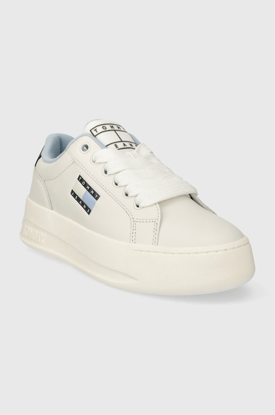 Tommy Jeans sneakers din piele TJW CITY FLATFORM EN0EN02500 bej SS24