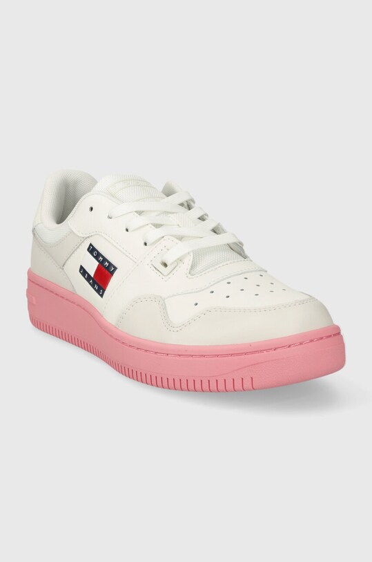 Шкіряні кросівки Tommy Jeans TJW RETRO BASKET ESS EN0EN02505 білий SS25