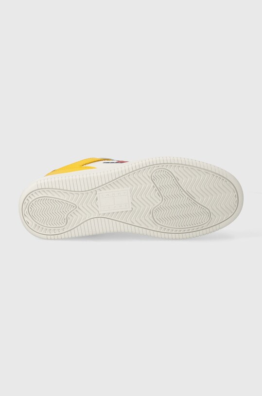 Шкіряні кросівки Tommy Jeans TJW RETRO BASKET ESS EN0EN02505 жовтий