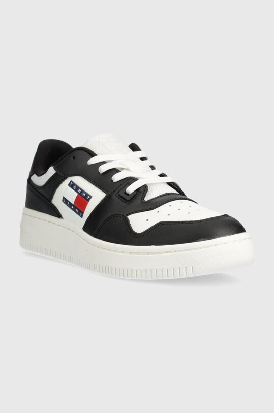 Кожаные кроссовки Tommy Jeans TJW RETRO BASKET ESS EN0EN02505 чёрный SS25