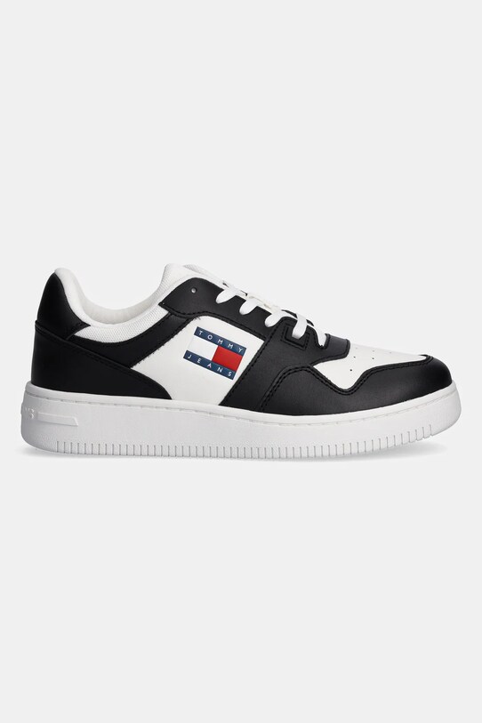 Шкіряні кросівки Tommy Jeans TJW RETRO BASKET ESS EN0EN02505 чорний SS25