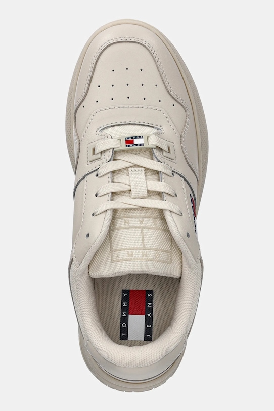 Tommy Jeans sneakers TJW RETRO BASKET FLATFORM ESS beige EN0EN02506