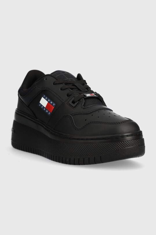 Кроссовки Tommy Jeans TJW RETRO BASKET FLATFORM ESS EN0EN02506 чёрный SS25