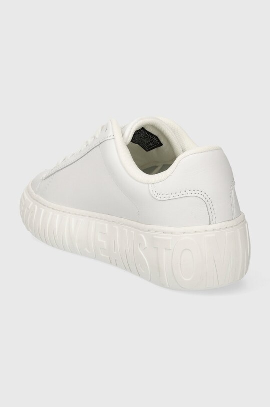 Încălțăminte Tommy Jeans sneakers din piele TJW LEATHER CUPSOLE ESS EN0EN02507 alb