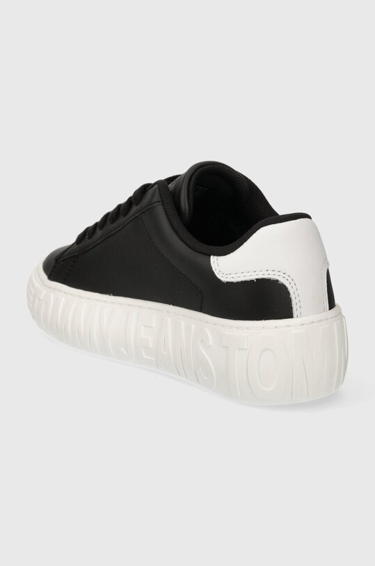 Încălțăminte Tommy Jeans sneakers din piele TJW LEATHER CUPSOLE ESS EN0EN02507 negru