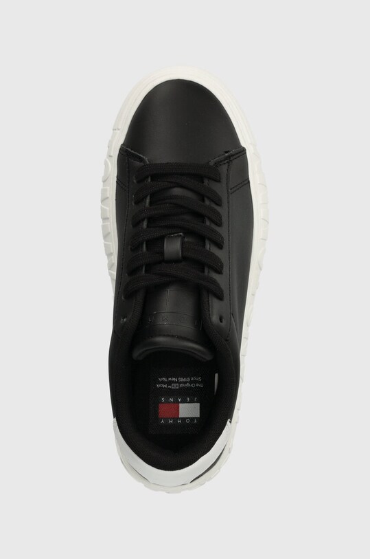 Tommy Jeans sneakers din piele TJW LEATHER CUPSOLE ESS negru EN0EN02507