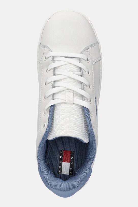 Шкіряні кросівки Tommy Jeans TJW FLATFORM ESS білий EN0EN02518