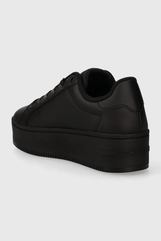 Încălțăminte Tommy Jeans sneakers din piele TJW FLATFORM ESS EN0EN02518 negru