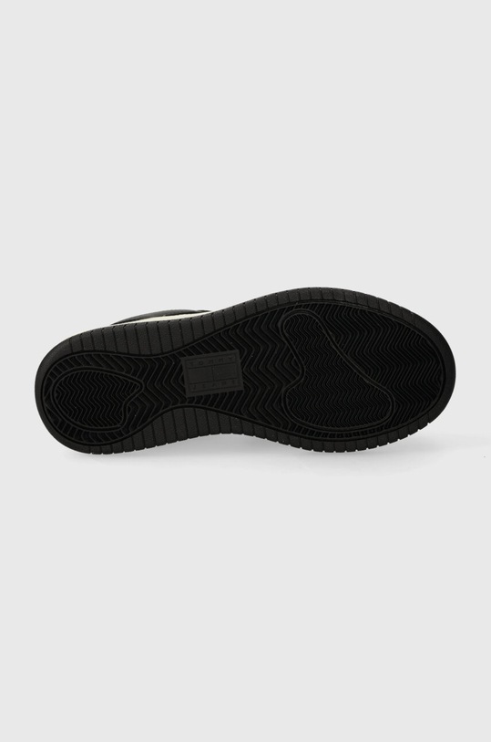 Tommy Jeans sneakers TJW RETRO BASKET FLATFORM PATENT EN0EN02523 negru