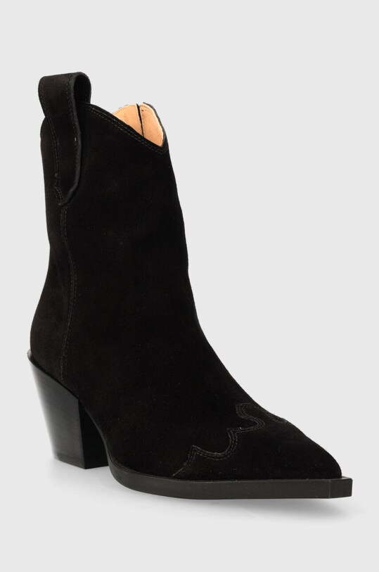 Copenhagen cizme de cowboy din piele intoarsa CPH238 suede CPH238 negru SS24