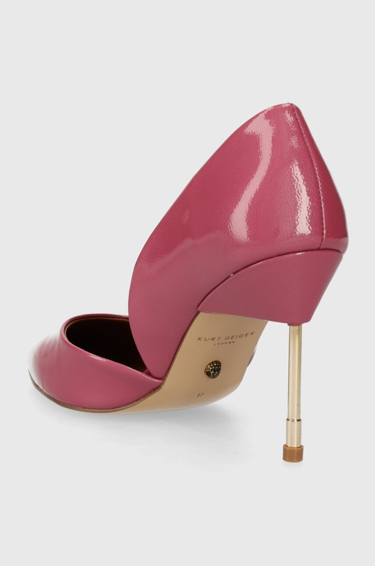 Obuwie Kurt Geiger London szpilki skórzane Bond 90 655998309.PINK różowy