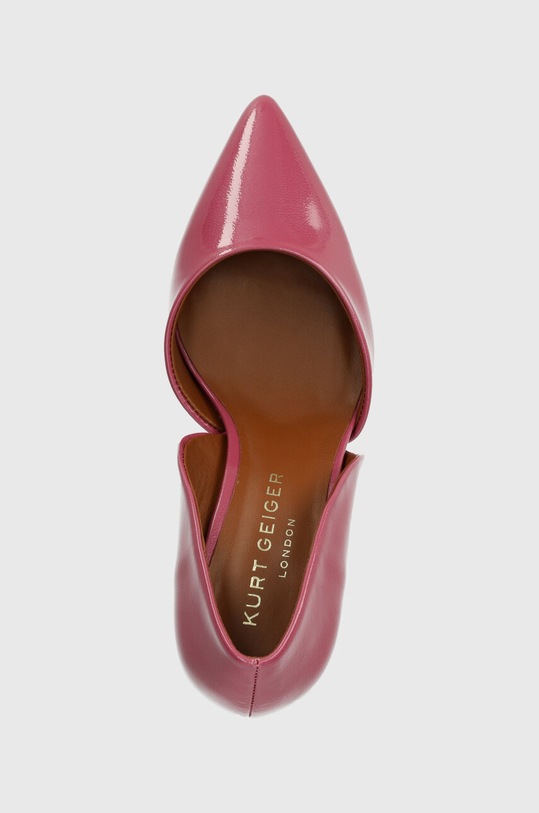 Kurt Geiger London szpilki skórzane Bond 90 różowy 655998309.PINK