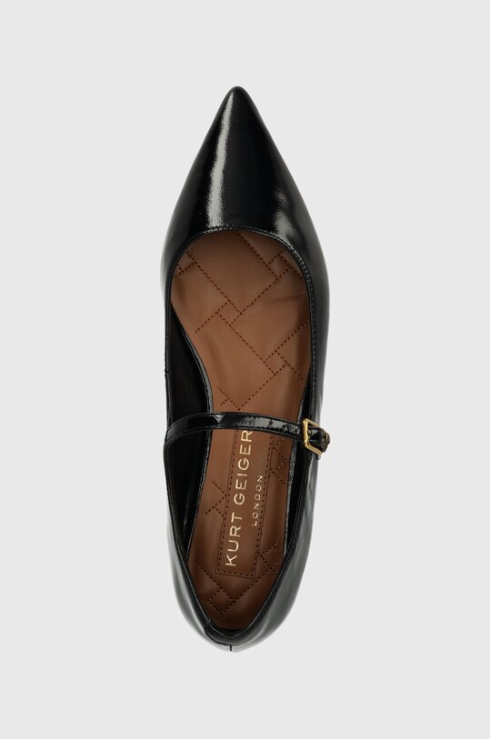 Usnjene balerinke Kurt Geiger London Regent Flat Mary Jane črna 1277400309.BLACK