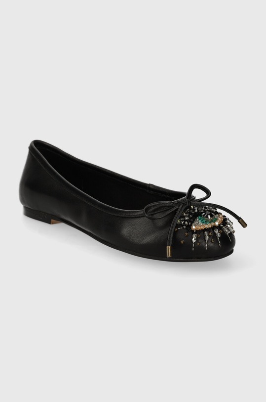 Kurt Geiger London balerini de piele Eye Emb Ballerina 1289000109.BLACK negru SS24