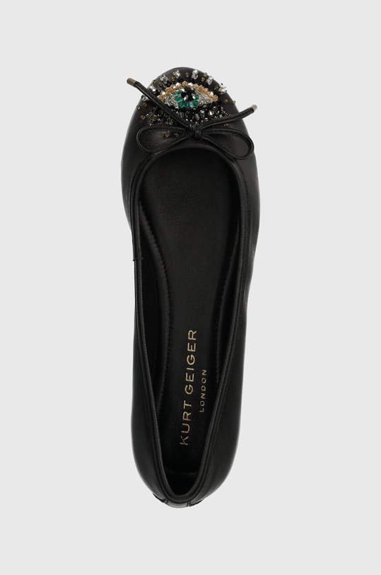 Kurt Geiger London balerini de piele Eye Emb Ballerina negru 1289000109.BLACK