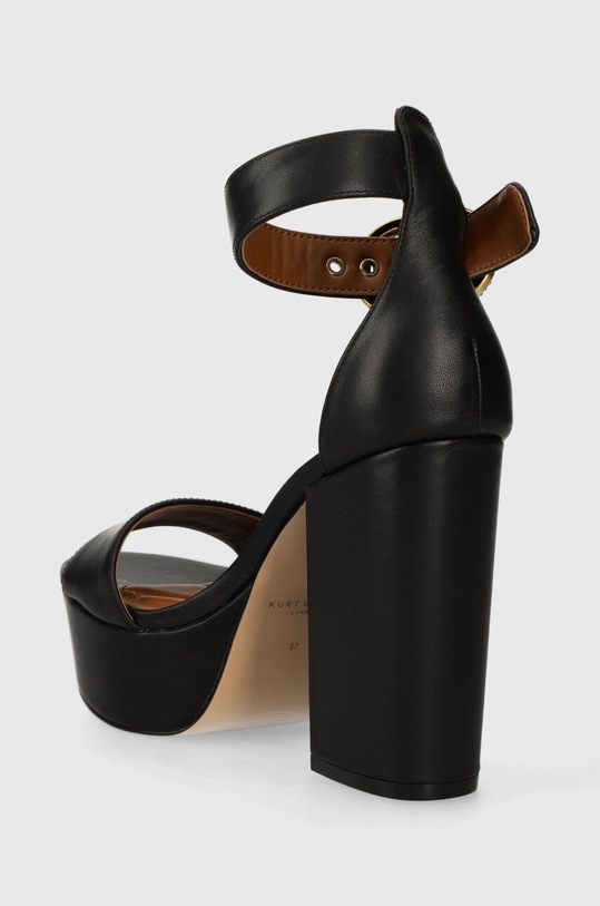 Boty Kožené sandály Kurt Geiger London Langley Mayfair Platform 1289500109.BLACK černá