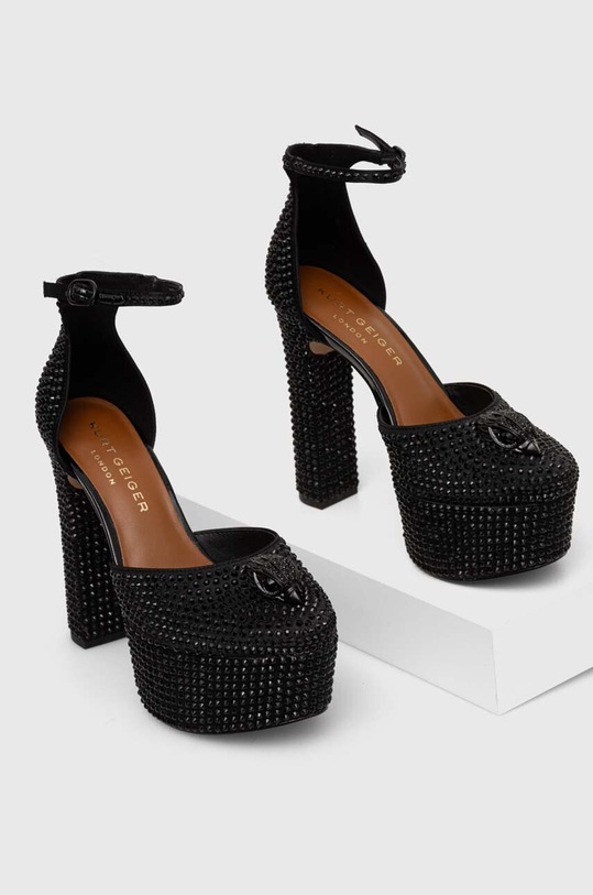 Kurt Geiger London czółenka Kensington Platform słupek czarny 9307600759.BLACK