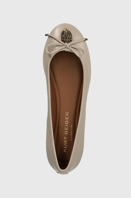 Kurt Geiger London balerini de piele Eagle Ballerina bej 9790643309.BEIGECOMB