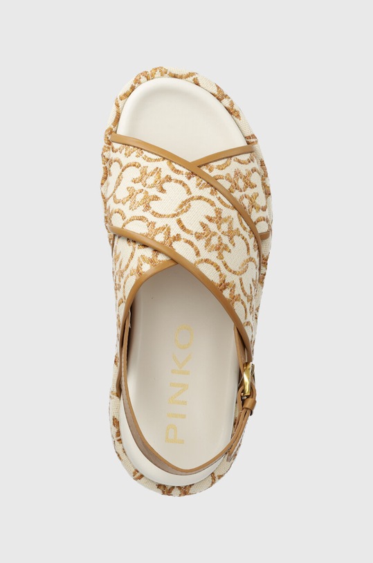 Pinko sandały Flores beżowy SD0061.T006.N63
