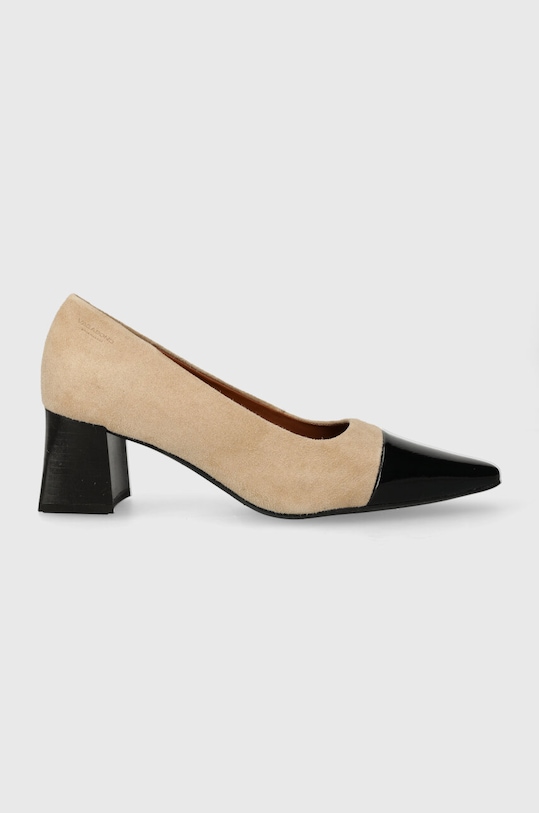 Vagabond Shoemakers czółenka zamszowe ALTEA słupek beżowy 5740.113.95