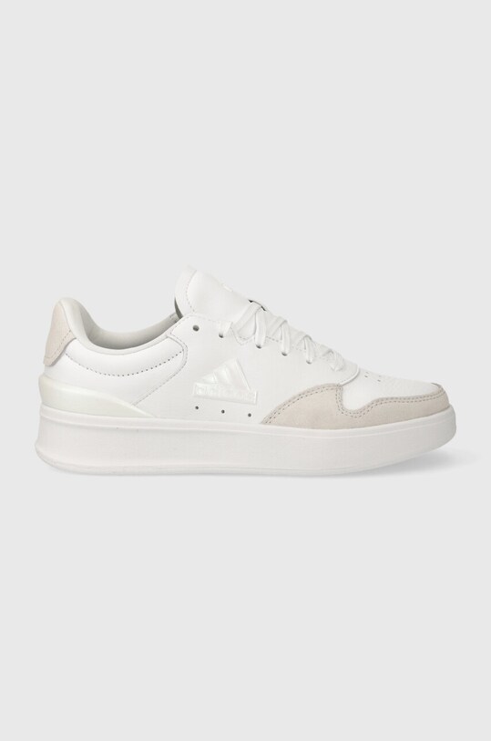 adidas sneakersy skórzane KANTANA płaska biały ID5569