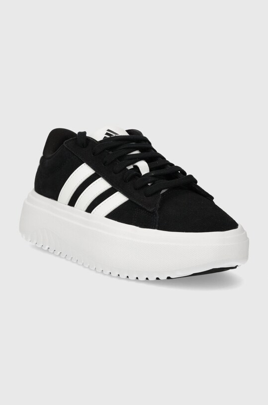 Кожаные кроссовки adidas GRAND COURT IE1102 чёрный AW24
