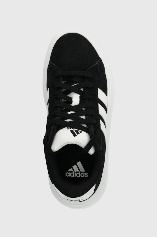 Semišové tenisky adidas Grand Court Platform čierna IE1102