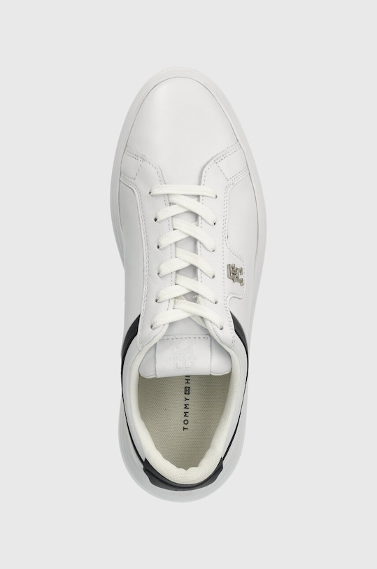 Δερμάτινα αθλητικά παπούτσια Tommy Hilfiger POINTY COURT SNEAKER λευκό FW0FW07460