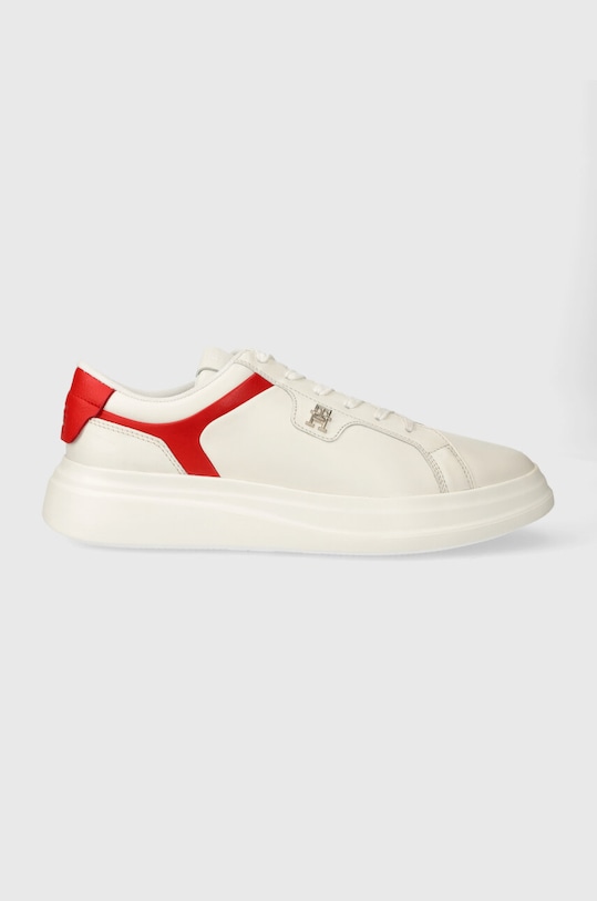 Kožené tenisky Tommy Hilfiger POINTY COURT SNEAKER usňová koža béžová FW0FW07460