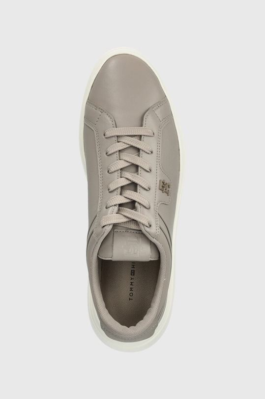 Δερμάτινα αθλητικά παπούτσια Tommy Hilfiger POINTY COURT SNEAKER γκρί FW0FW07460