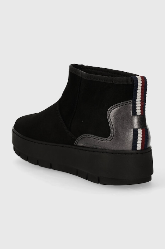 Boty Kožené sněhule Tommy Hilfiger METALLIC SUEDE SNOWBOOT FW0FW07850 černá