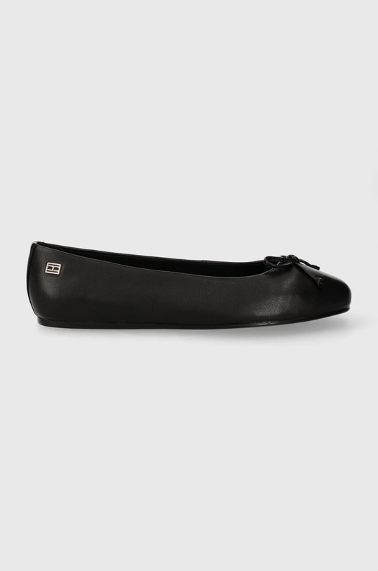 Tommy Hilfiger baleriny skórzane ESSENTIAL LEATHER BALLERINA czarny FW0FW07768