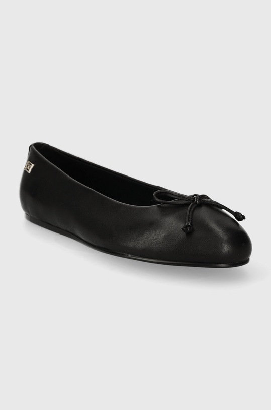 Tommy Hilfiger baleriny skórzane ESSENTIAL LEATHER BALLERINA FW0FW07768 czarny SS24