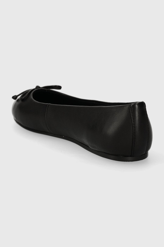 Obuwie Tommy Hilfiger baleriny skórzane ESSENTIAL LEATHER BALLERINA FW0FW07768 czarny