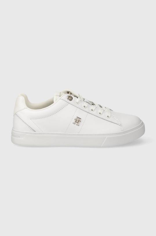 Tommy Hilfiger sneakersy skórzane ESSENTIAL ELEVATED COURT SNEAKER płaska biały FW0FW07685
