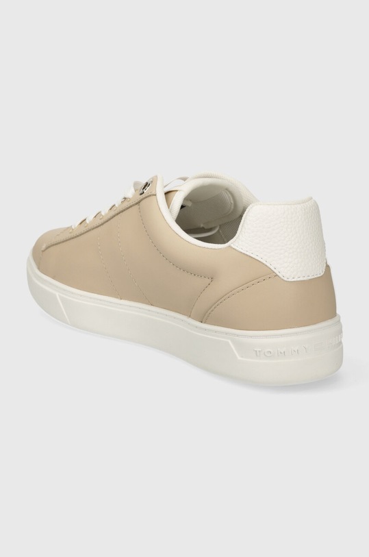 Obuwie Tommy Hilfiger sneakersy skórzane ESSENTIAL ELEVATED COURT SNEAKER FW0FW07685 beżowy