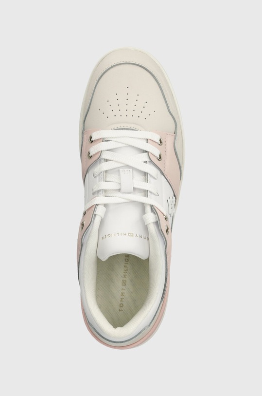 Tommy Hilfiger sneakers in pelle TH BASKET SNEAKER LO bianco FW0FW07756