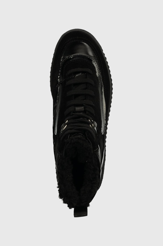 Tommy Hilfiger botine PATENT LACEUP CITY SNOW BOOT negru FW0FW07841