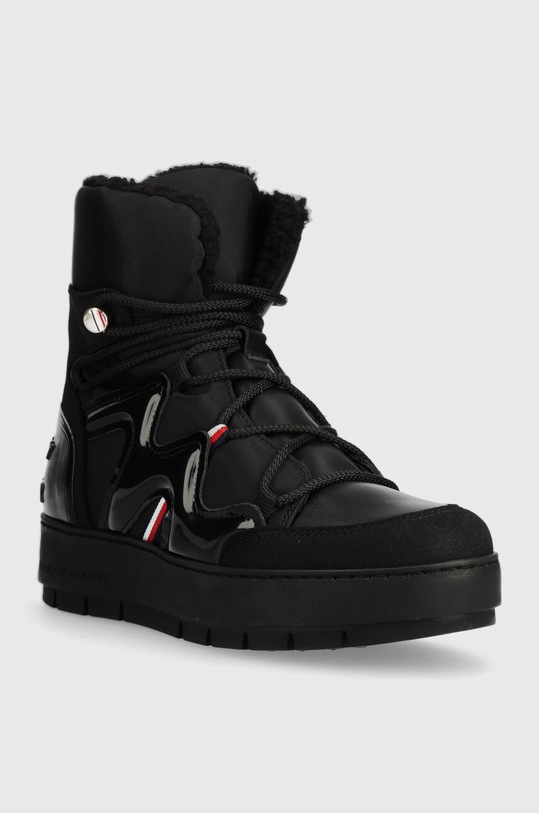 Μπότες χιονιού Tommy Hilfiger PATENT SNOWBOOT FW0FW07852 μαύρο SS24