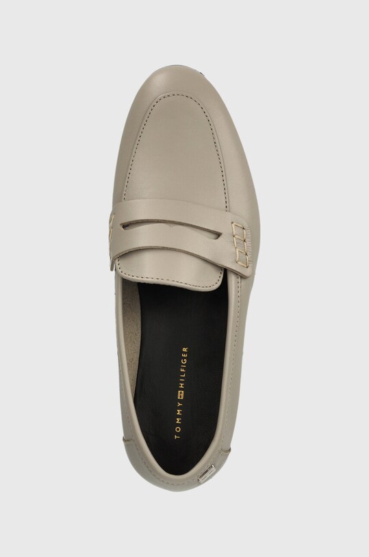 Kožené mokasíny Tommy Hilfiger ESSENTIAL LEATHER LOAFER béžová FW0FW07769