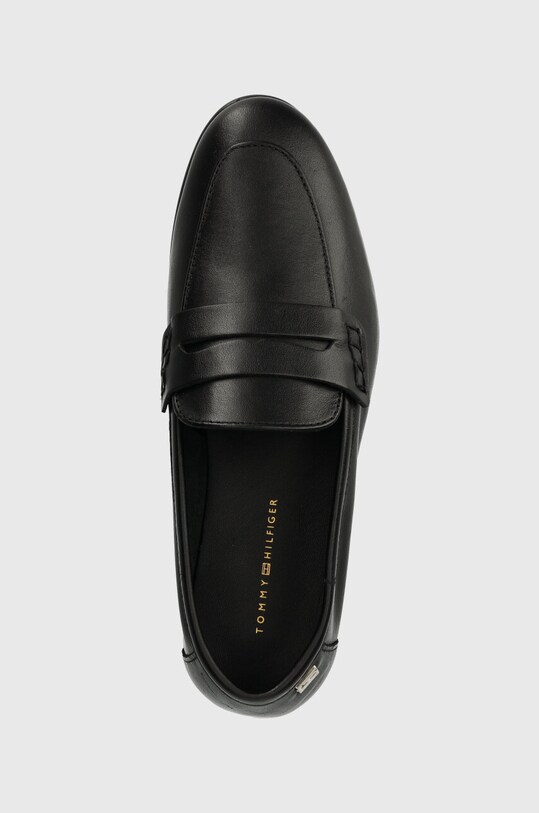 Kožne mokasinke Tommy Hilfiger ESSENTIAL LEATHER LOAFER crna FW0FW07769