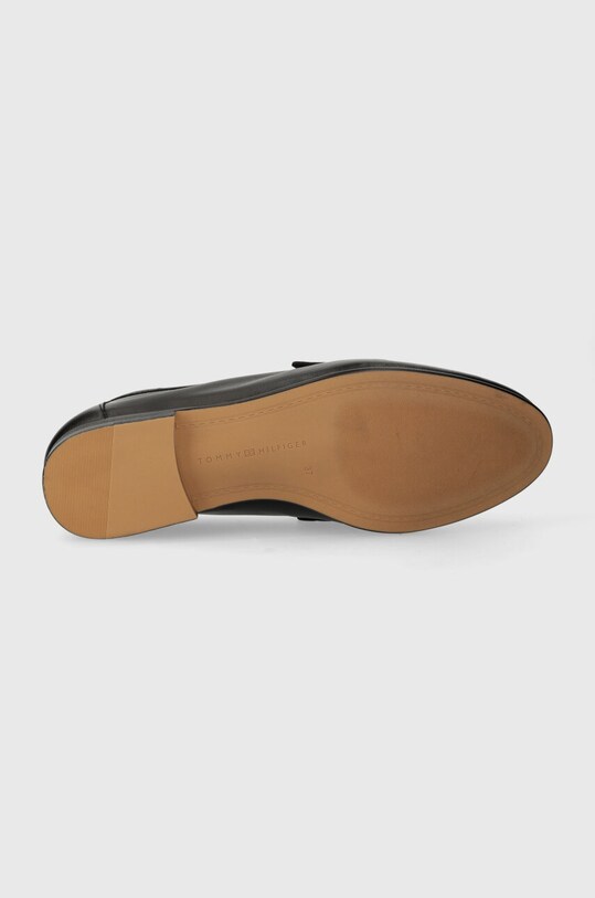 Kožne mokasinke Tommy Hilfiger ESSENTIAL LEATHER LOAFER FW0FW07769 crna