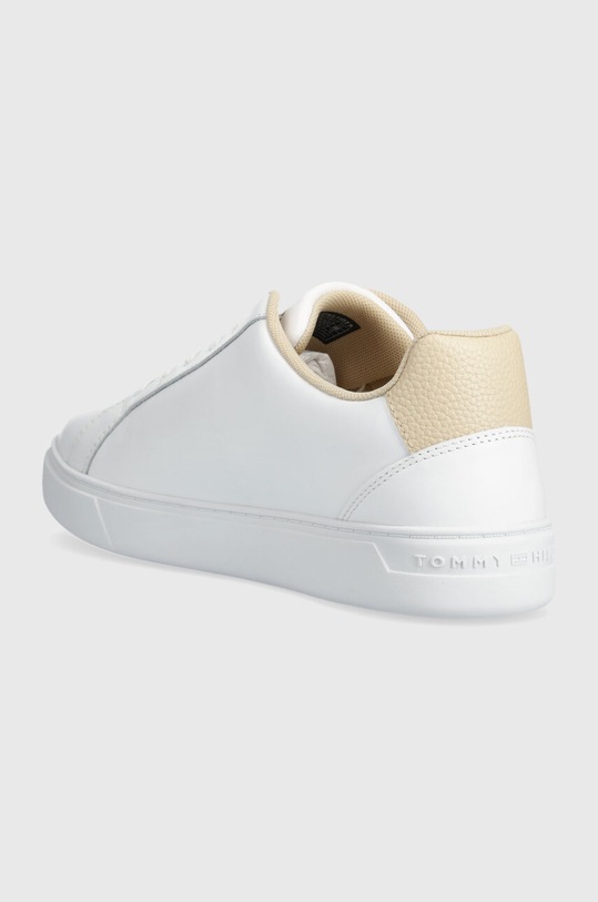 Obuwie Tommy Hilfiger sneakersy skórzane ESSENTIAL COURT SNEAKER FW0FW07686 biały