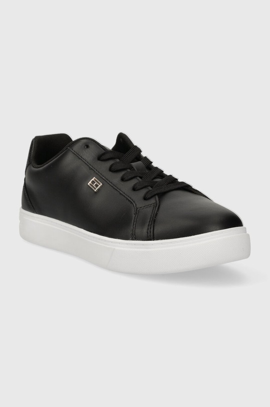 Tommy Hilfiger sneakers in pelle ESSENTIAL COURT SNEAKER FW0FW07686 nero SS24