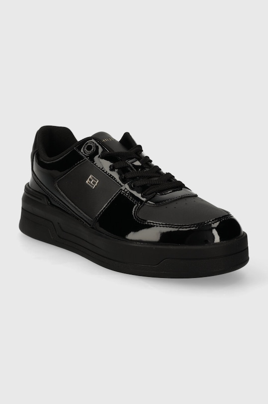 Tommy Hilfiger sportcipő WOMENS BASKET PATENT FW0FW07866 fekete SS24