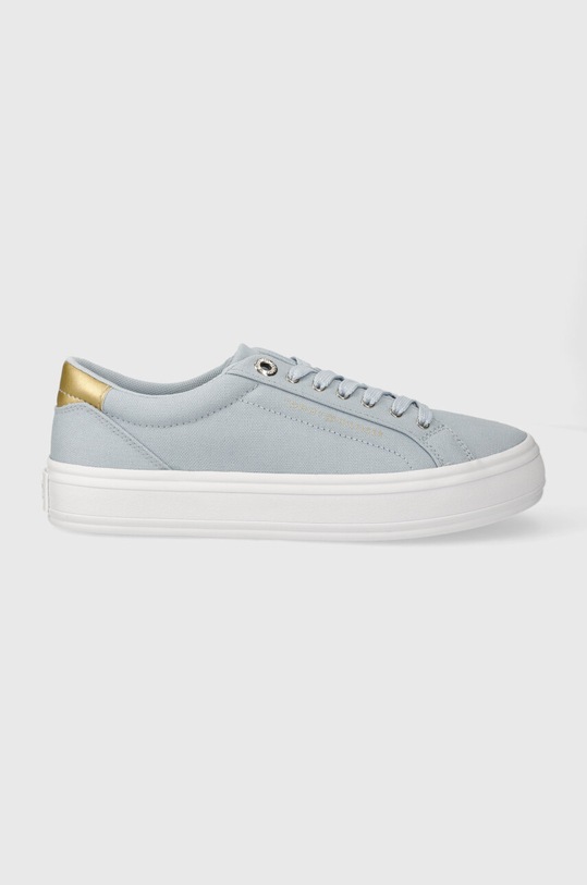 Tommy Hilfiger tenisówki ESSENTIAL VULC CANVAS SNEAKER syntetyczny niebieski FW0FW07682