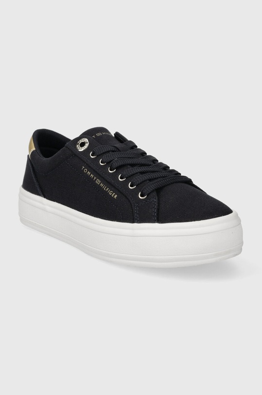 Tommy Hilfiger tenisówki ESSENTIAL VULC CANVAS SNEAKER FW0FW07682 granatowy SS24
