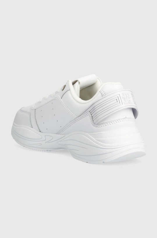 Scarpe Tommy Hilfiger sneakers in pelle TECH HEEL RUNNER FW0FW07701 bianco