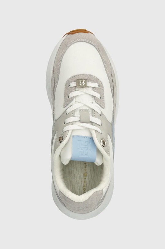 Tenisky Tommy Hilfiger CHUNKY FEMININE RUNNER HARDWARE šedá FW0FW07703